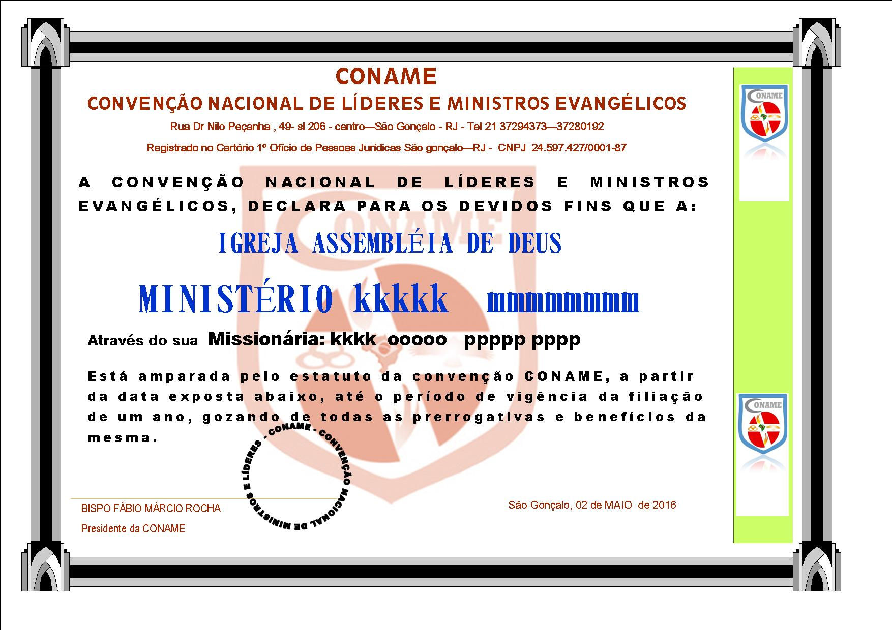 FILIAÇÃO PESSOA JURÍDICA.