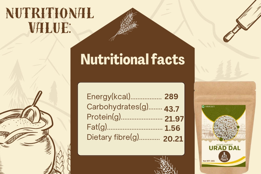 Thumbnail: MOM'S HARVEST Foxtail Millet Flour 200g + Urad Dal 900g