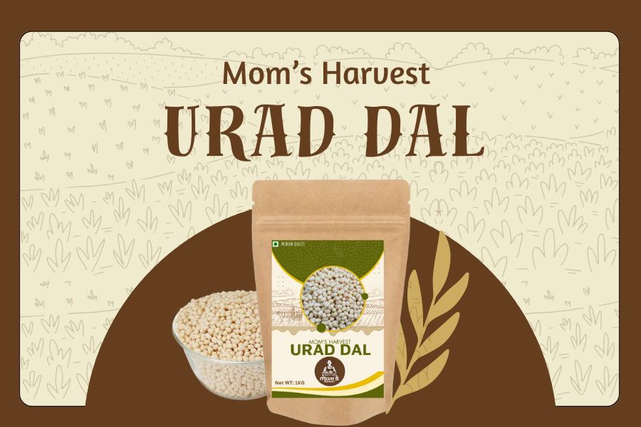 Thumbnail: MOM’S HARVEST Sesame Oil (Karupatti) 500ml + Palm Jaggery 900g + Urad Dal 900g