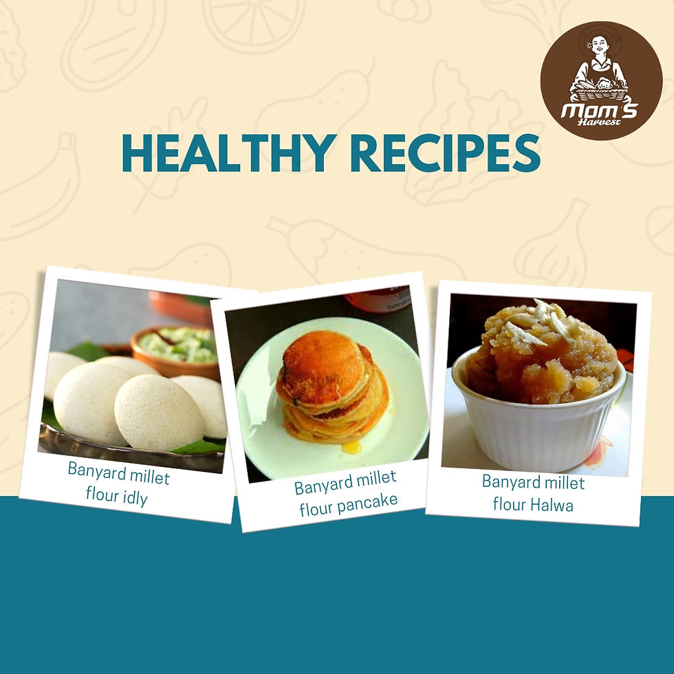 Thumbnail: MOM'S HARVEST Jaggery Powder 500g + Barnyard Millet Flour 200g