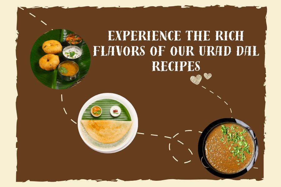 Thumbnail: MOM'S HARVEST Urad Dal Whole White 900g + Organic Jaggery Powder 500g