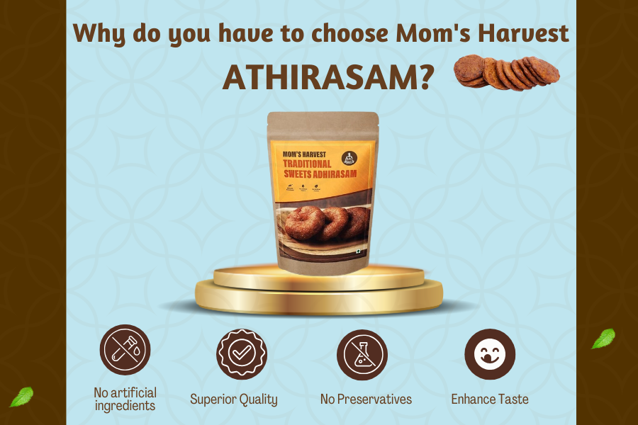 Thumbnail: MOM'S HARVEST Traditional Sweets Adhirasam / Ariselu 200 grams - Pack of 2
