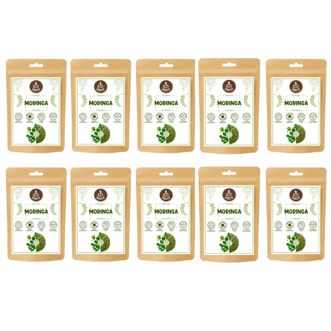 MOM’S HARVEST Moringa Powder 100g – Pack of 10