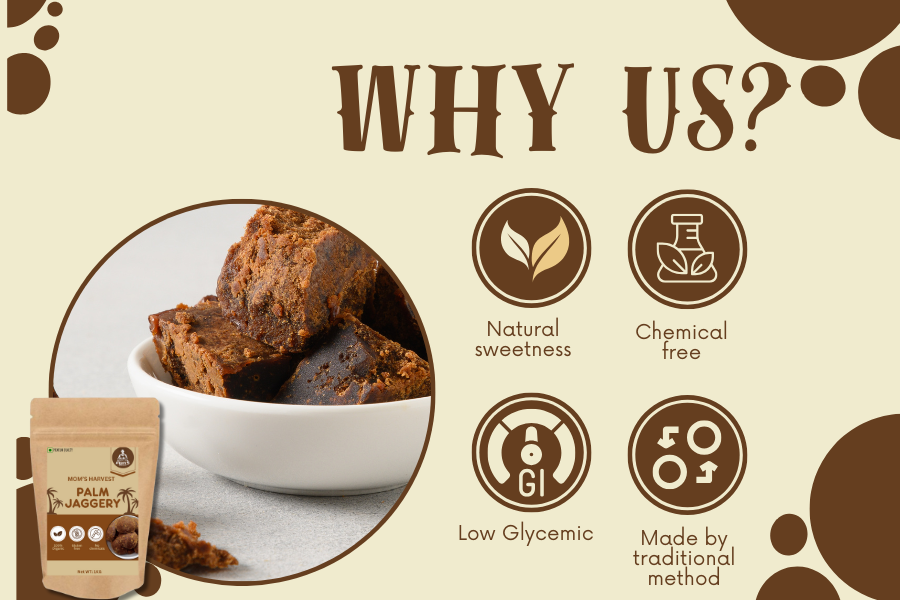 Thumbnail: MOM’S HARVEST Coconut Oil 500ml + Palm Jaggery 450g