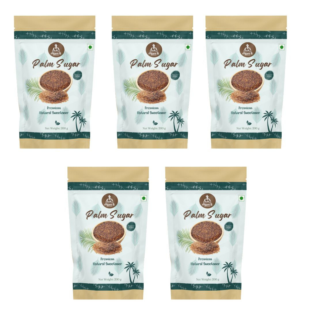 MOM'S HARVEST Organic Palm Sugar 500g – Family Bulk Pack of 5