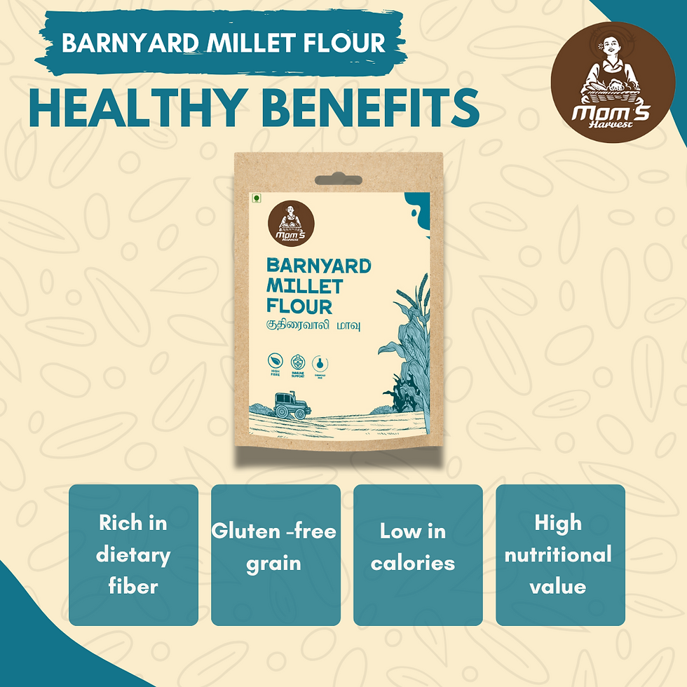 Thumbnail: MOM'S HARVEST Foxtail Millet Flour + Barnyard Millet Flour Each 200g