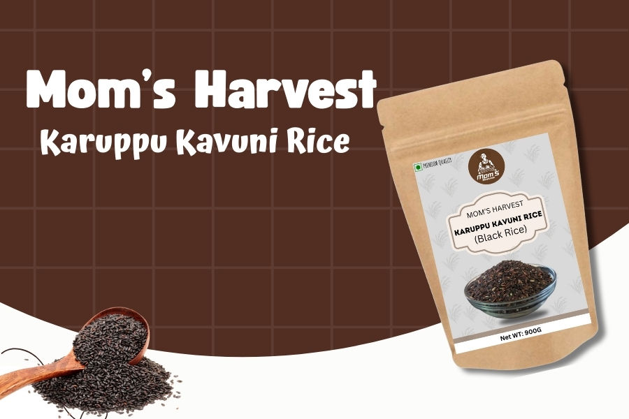 Thumbnail: MOM’S HARVEST Raw California Almonds 100g Jar + Kavuni Rice 900g