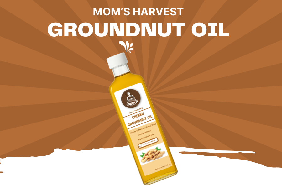 Thumbnail: MOM’S HARVEST Groundnut Oil 500ml + Tur Dal 450g