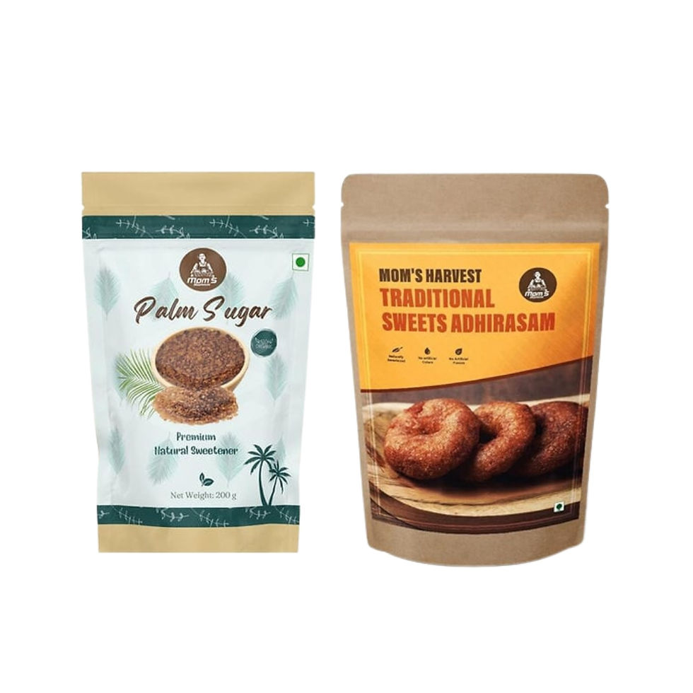 MOM'S HARVEST Palm Sugar 500g + Traditional Sweet Adhirasam 200g