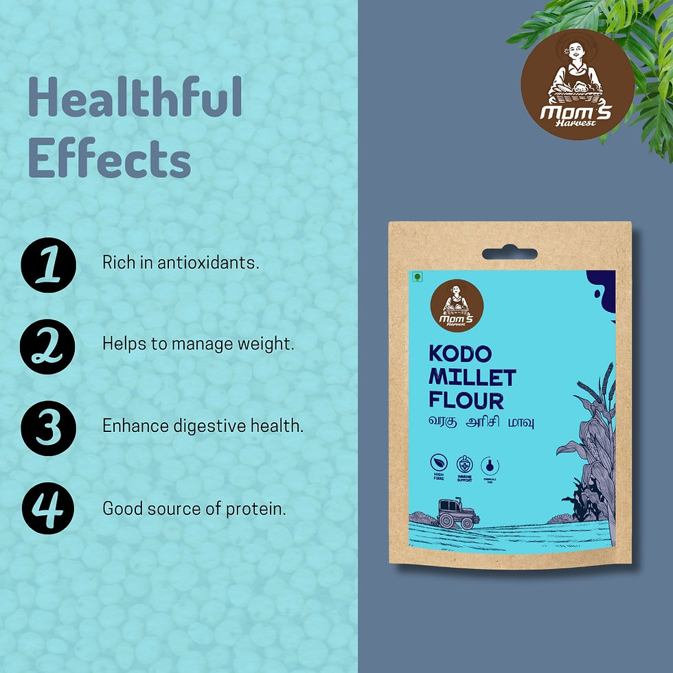 Thumbnail: MOM'S HARVEST Ragi Flour + Kambu Flour + Varagu Flour + Thinai Flour Each 200g