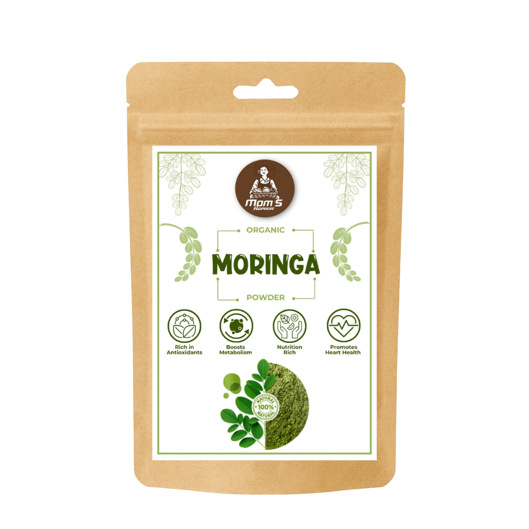 MOM’S HARVEST 100% Organic Moringa Leaf Powder 500g