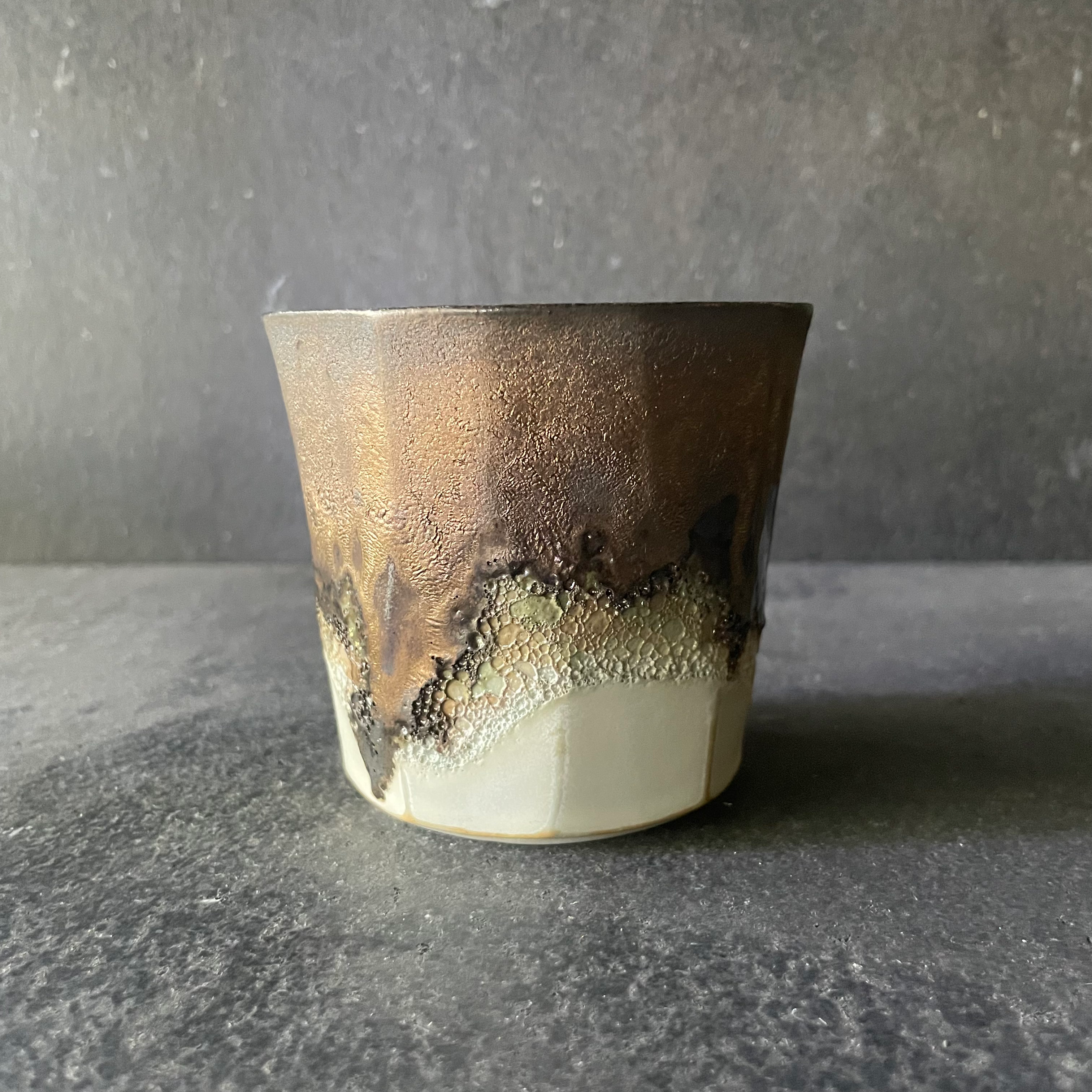 銀彩面取りカップ