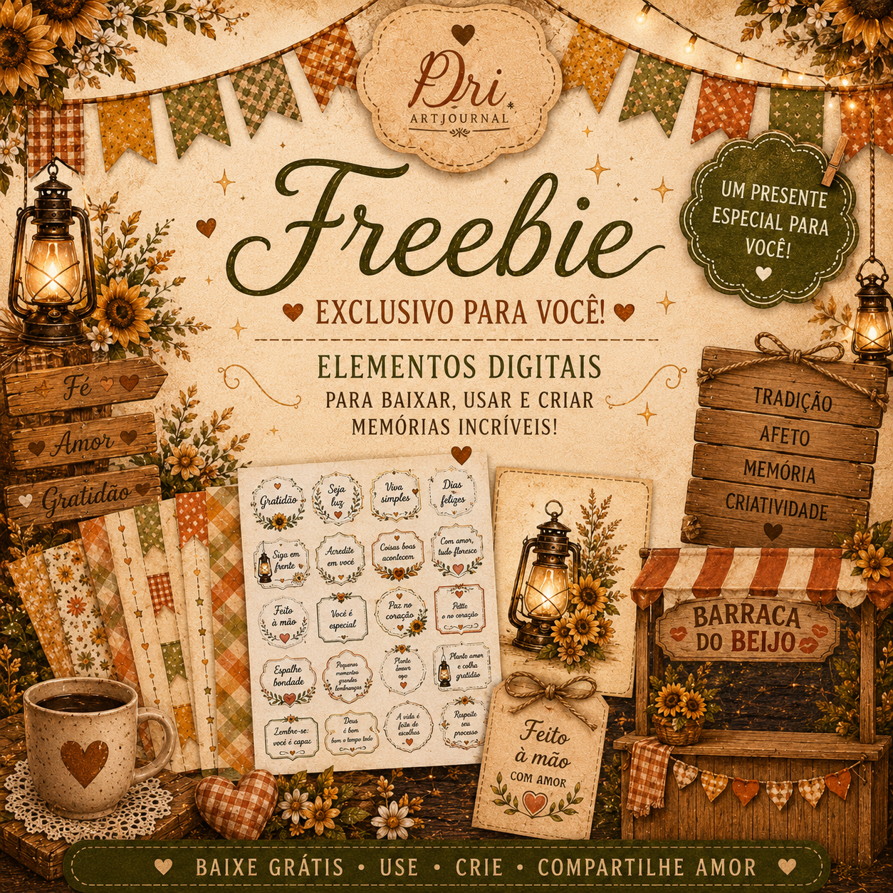 FREEBIE Coleção Luzes de SãoJoão
