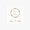 Faire-part mariage automne couronne de feuilles - Faire-part green