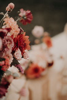 Fleurs mariage automne coloré