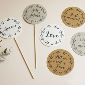 DIY : Cake toppers à imprimer chez vous