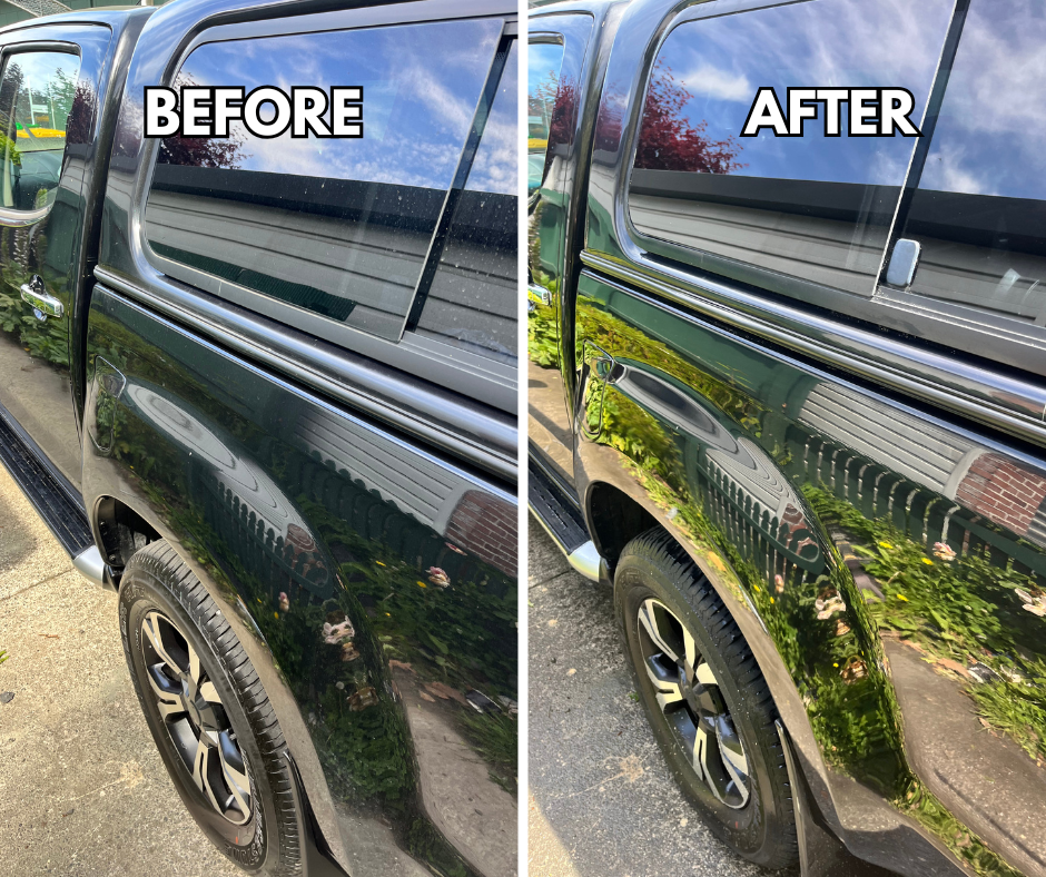 Flex detailing before vs after