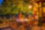 ein gedeckter Tisch im Biergarten in Jena Wöllnitz