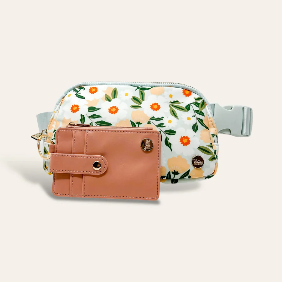 Flower Talk Belt Bag with Wallet