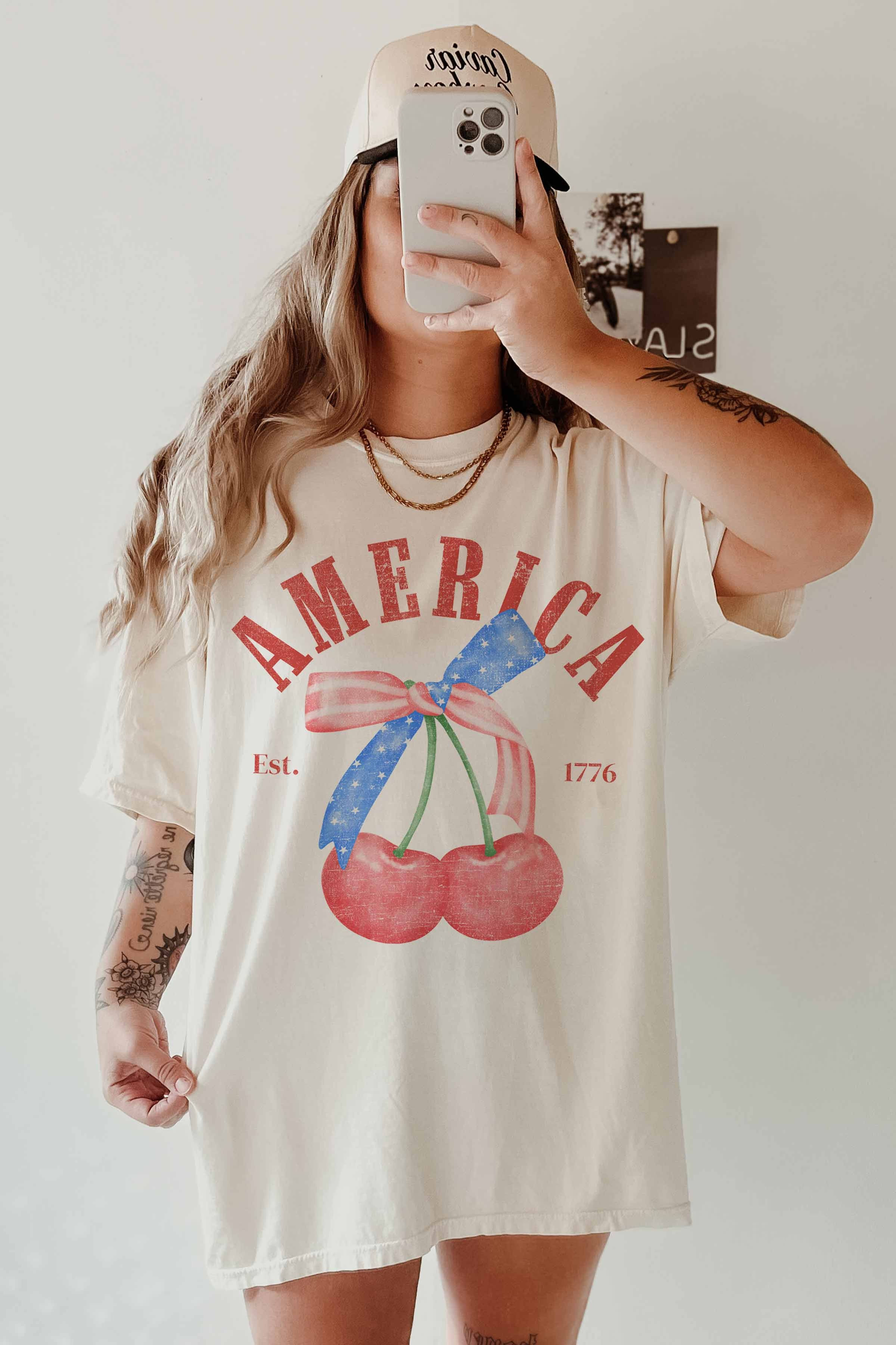 America Cherry Graphic Tee