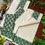 Thumbnail: Pea Green Mango Floral Cotton Setmundu with Matching Blouse Pallu View