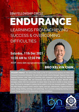 Endurance: Learnings from achieving success & overcoming difficulties | By Bro Kelvin Chin