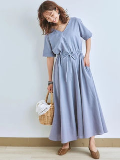 Japan Plus Size Summer Maxi Dress, ¥3,267