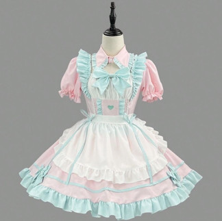 Shein plus size halloween costume maid cosplay kawaii