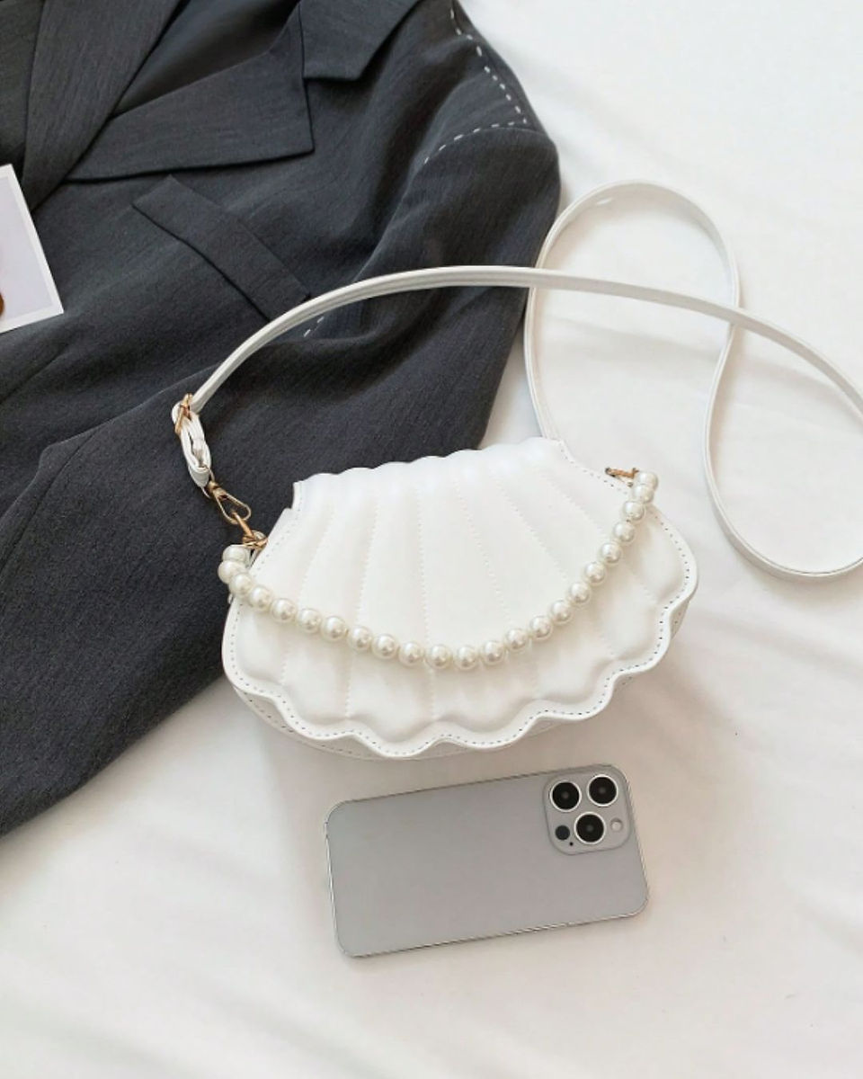 Shein clam shell bag