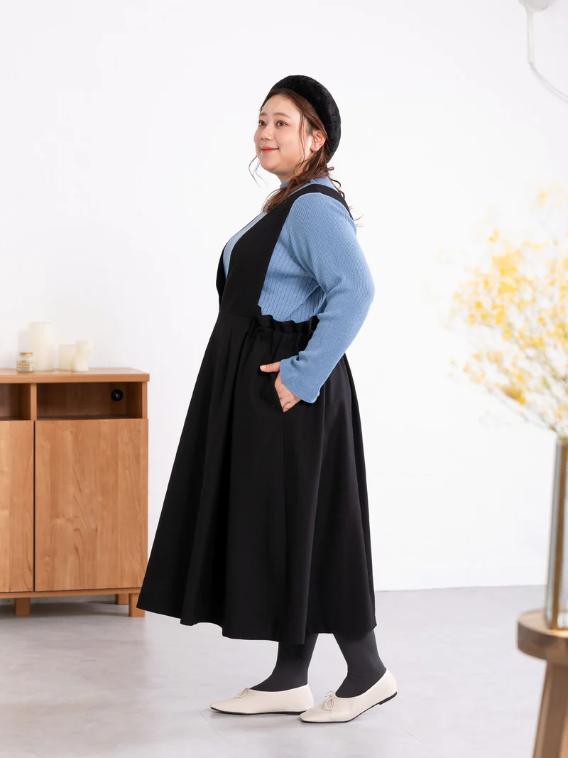 CocoChic Plus Size Japan Autumn2024 Vneck Jumper Skirt