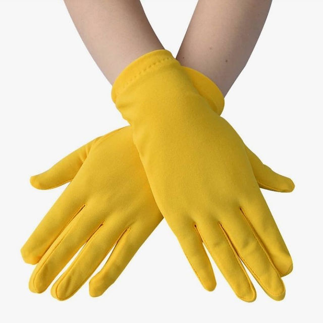 Arale plus size cosplay yellow gloves shein