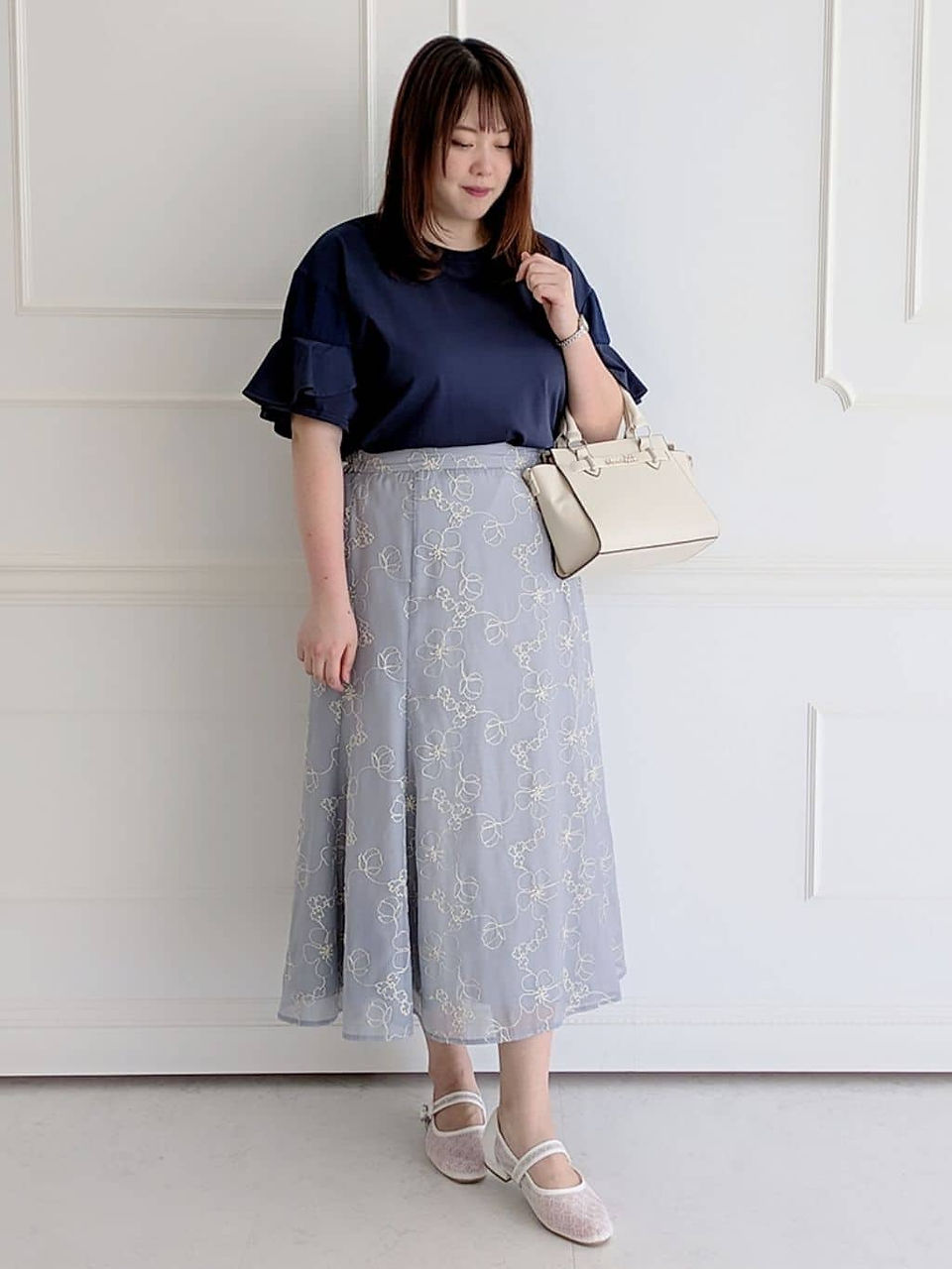 Glitter mermaid skirt from Re-J Japan Plus Size fashion for summer 2025