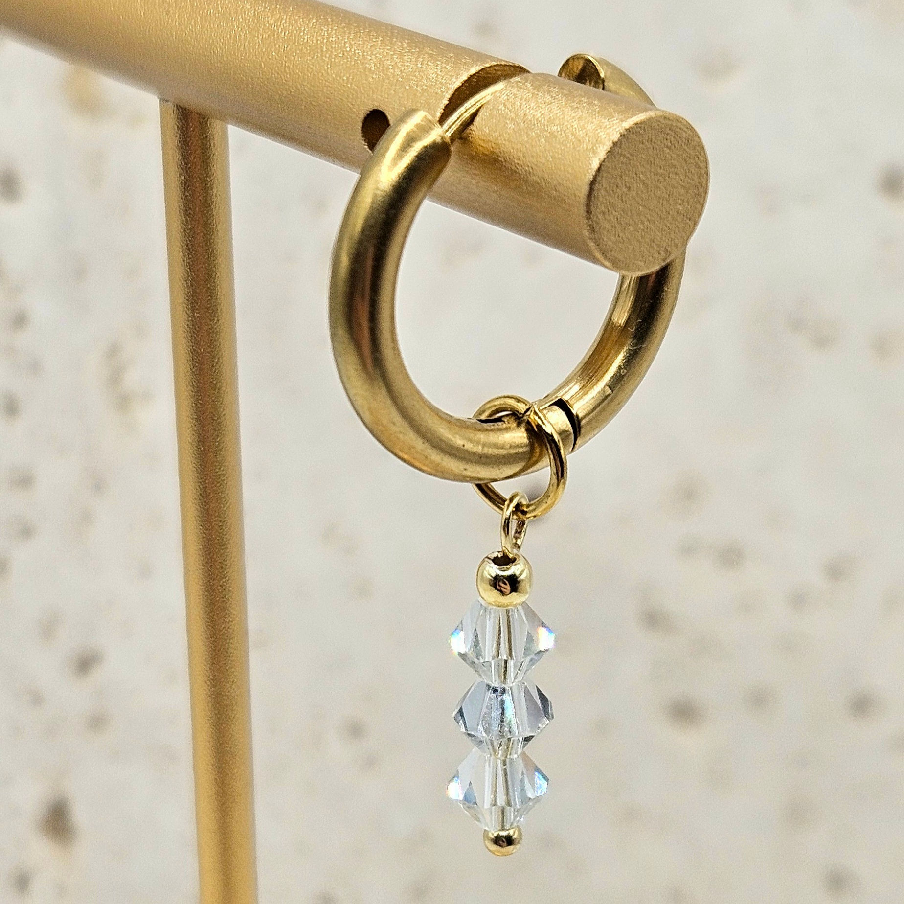 Breloque - Cristal Blanc lagoon