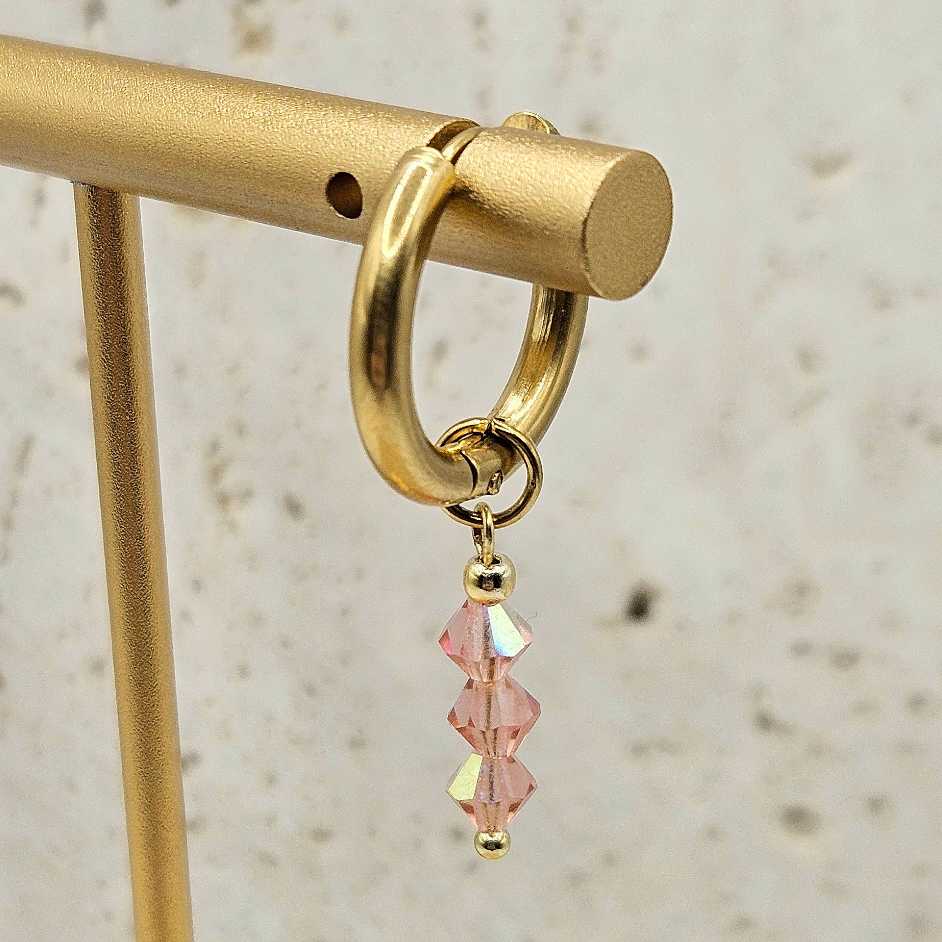 Breloque - Cristal rose