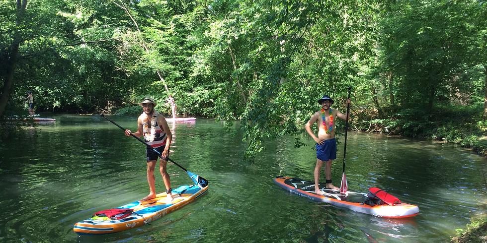 Stand up paddle sur le Rhin Tortu