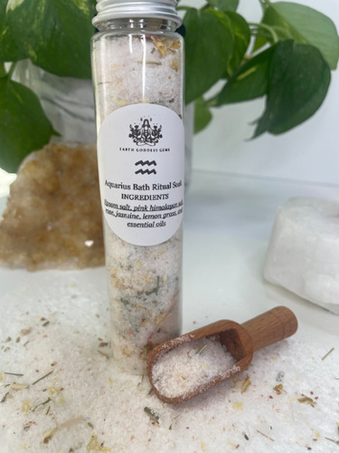 Aquarius Bath/Shower Ritual Soak | Earth Goddess Gems