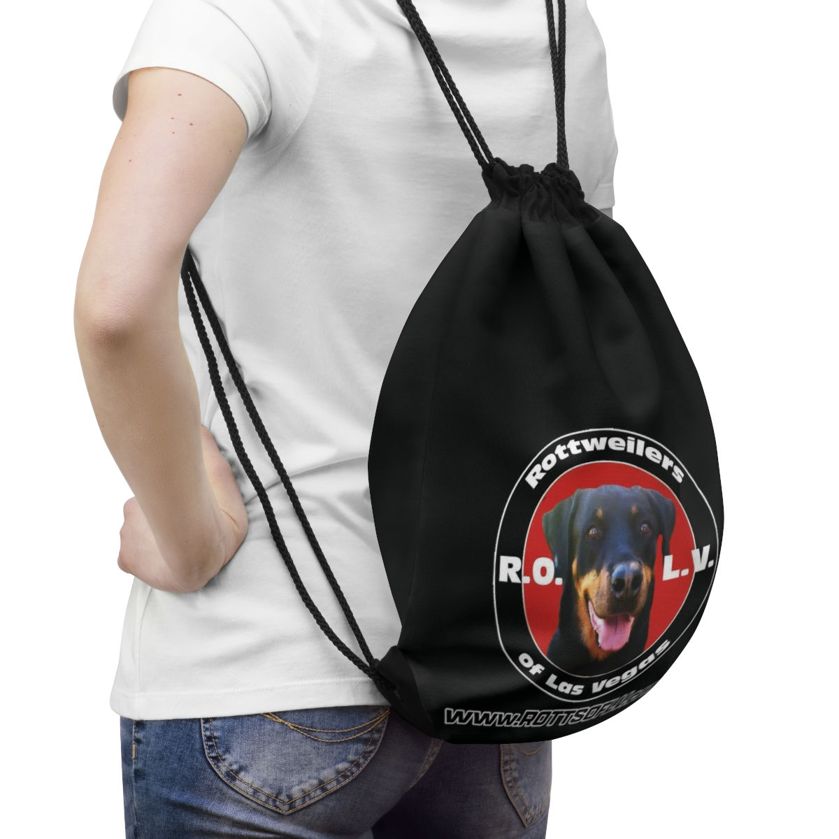 Limited Edition: Classic ROLV Logo - Drawstring Bag