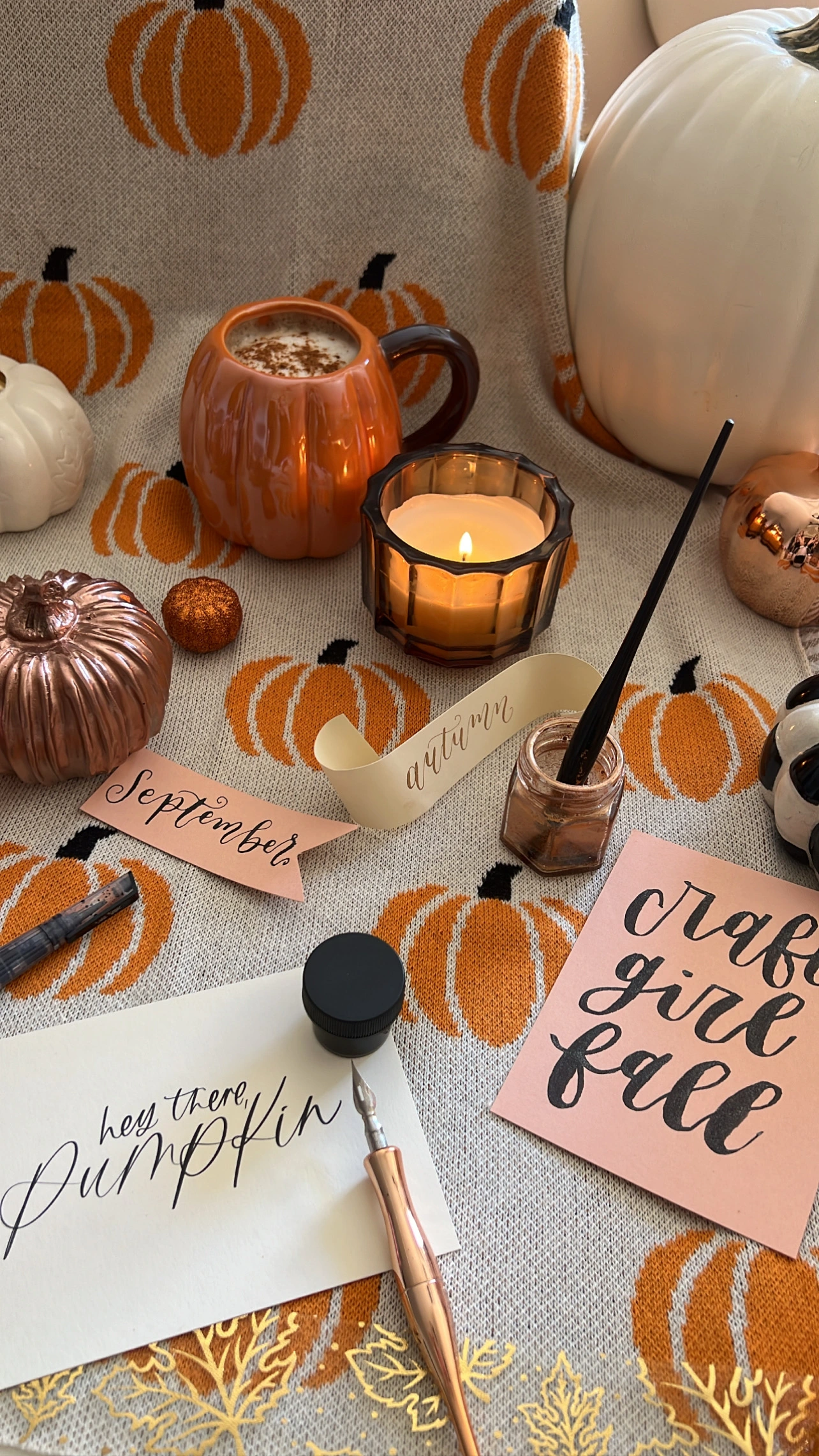 Beginner Pointed Pen Calligraphy and Pumpkin Lettering at The Graduate Hotel Columbia