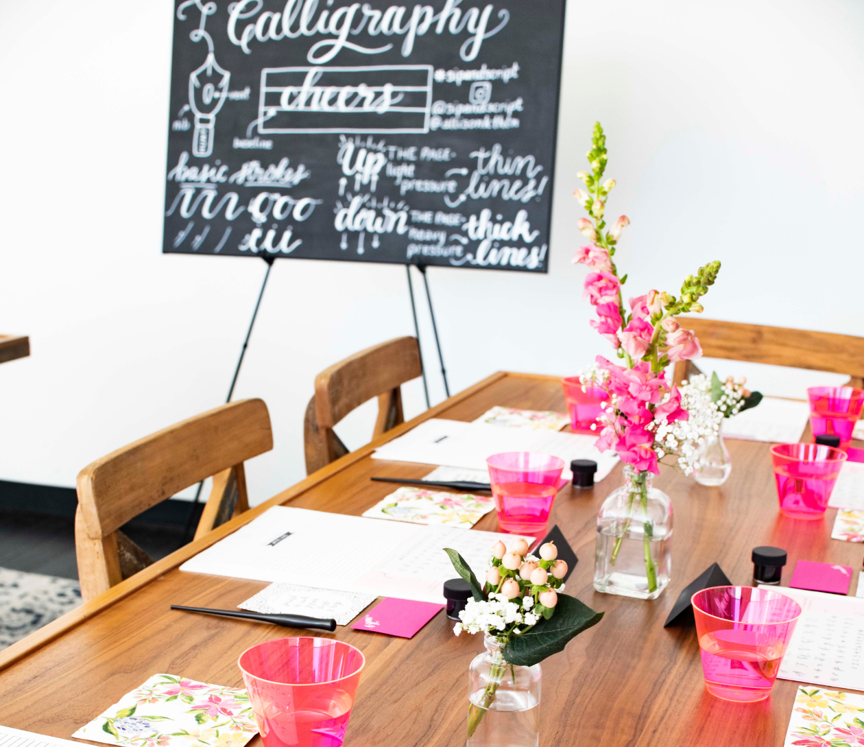Mother's Day Beginner Pointed Pen Calligraphy at Loveland Coffee