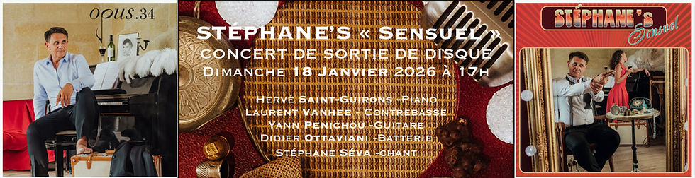 Concert sortie de disque "Sensuel"