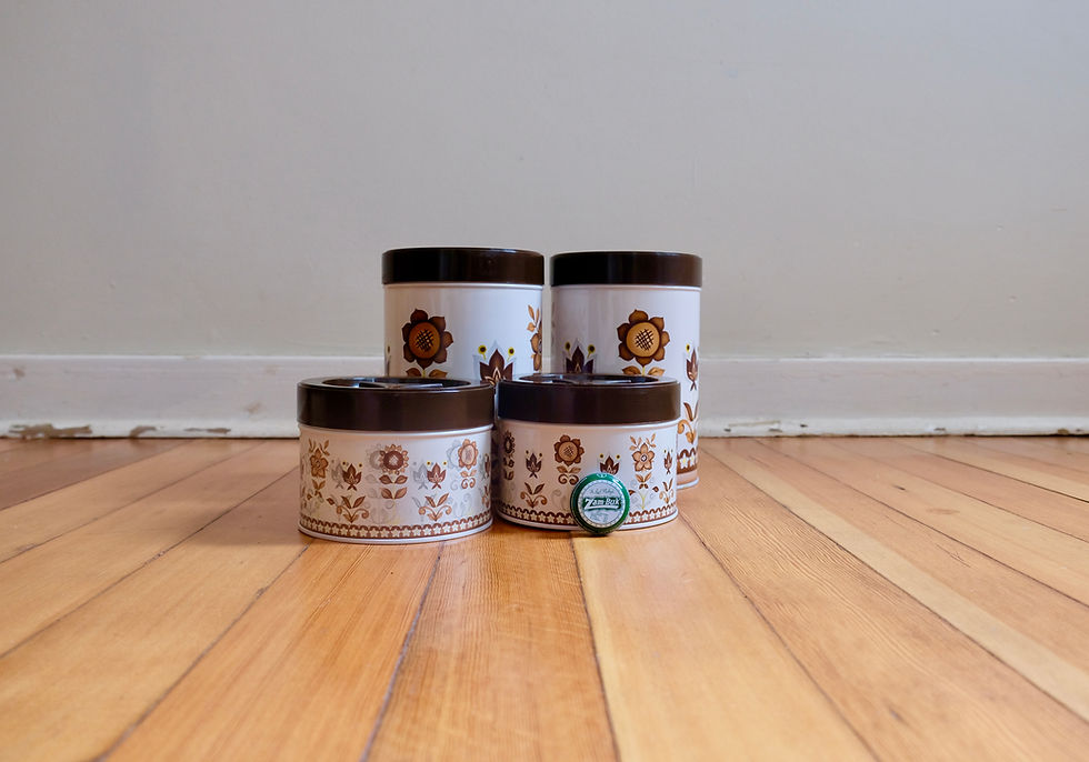 Thumbnail: Retro Storage Tins (Set of 4)