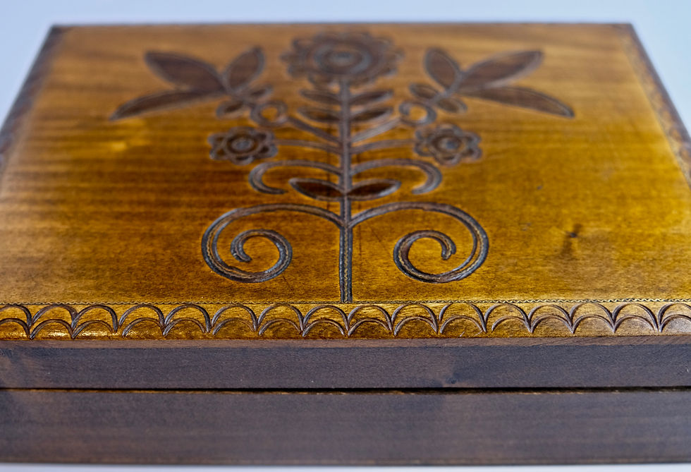 Thumbnail: Vintage Wooden Storage Box