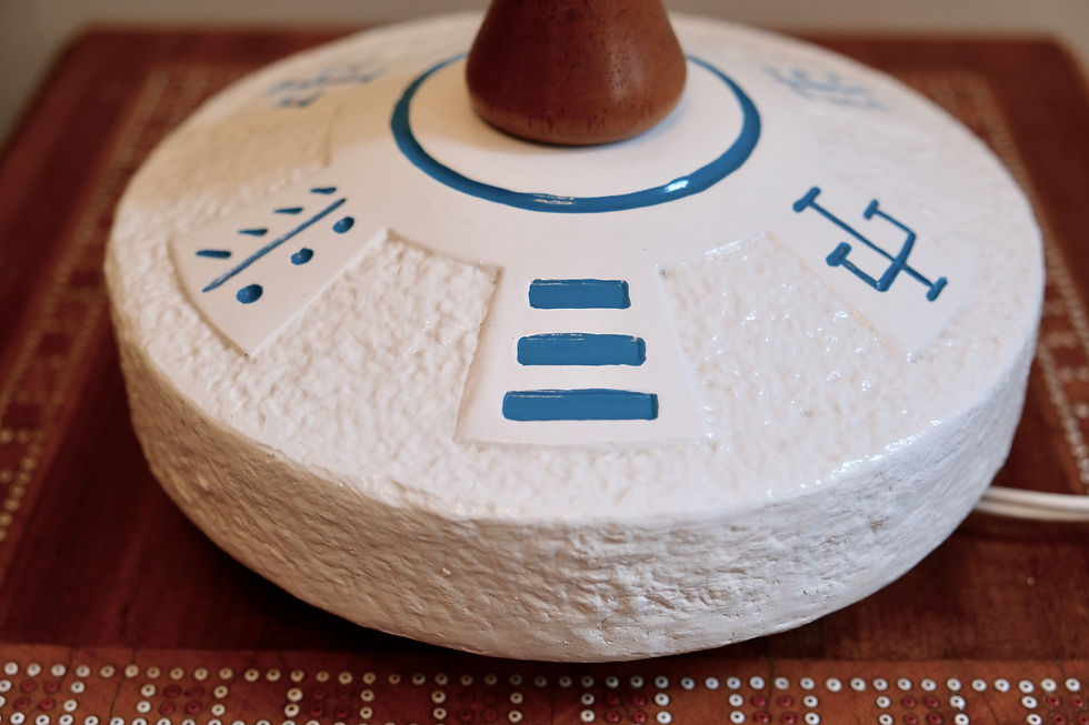 Thumbnail: Small Retro Lamp with Original Shade