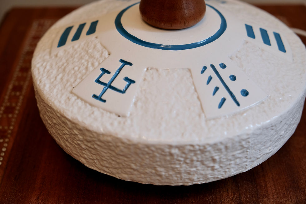 Thumbnail: Small Retro Lamp with Original Shade