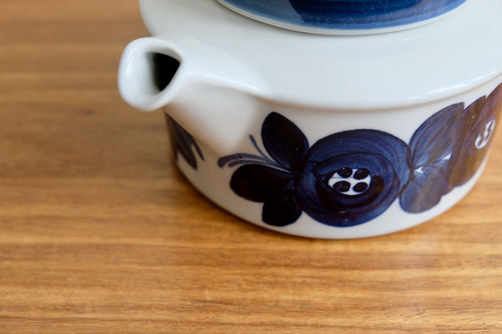 Thumbnail: Arabia "Anemone" Teapot and Milk Jug