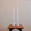 Thumbnail: Hand-made Glasi Hergiswil Candle Holders (Pair)
