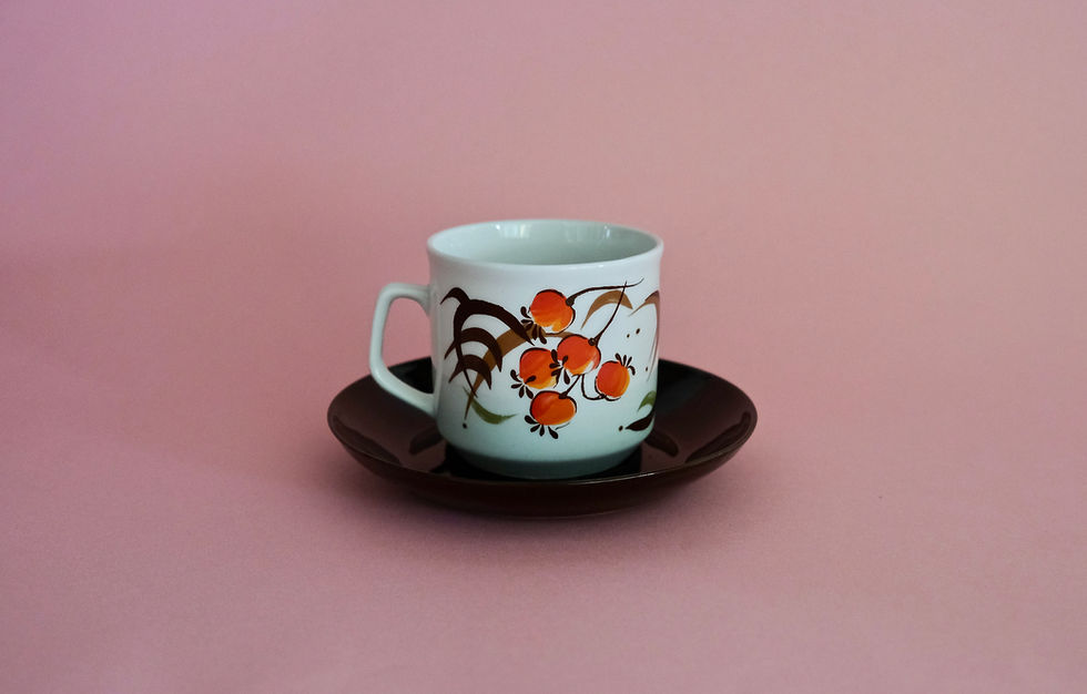 Thumbnail: Retro Constantia Ware Coffee/Tea Cups (Set)