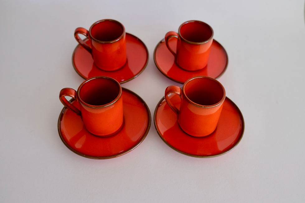 Thumbnail: Italian Ceramic Espresso Cups (Set of 4)