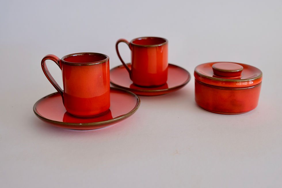 Thumbnail: Italian Ceramic Espresso Cups (Set of 4)