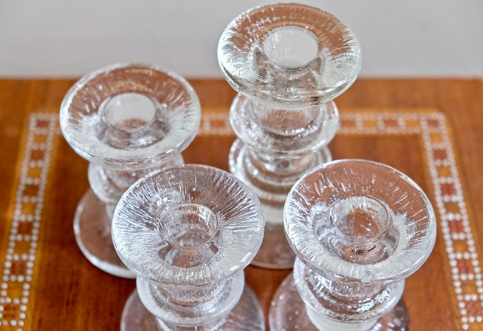 Thumbnail: Scandi Art-Glass Candle Holders (Each)